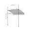 Living And Home 115cm D Polyester Cover Retractable Patio Awning-132838845-132838846-132838849