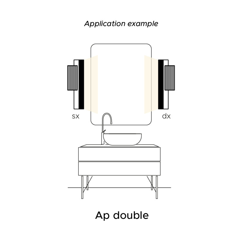Stick Ap Double L.30/L.60, Satin Golden Nickel
