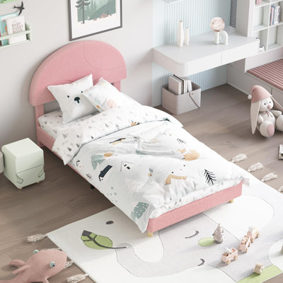 Arch-Shaped Upholstered Platform Bed