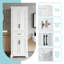 Freestanding Bathroom Vanity With 4 Doors, 1 Drawer, Adjustable Shelves For Space-saving Storage
