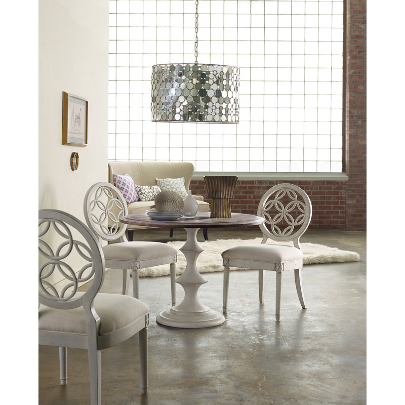 Melange Walnut Round Dining Table
