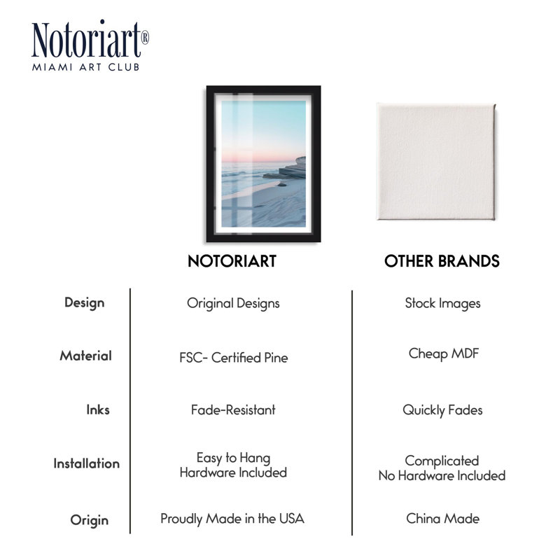 «Clouded Shore Shadowbox» par Notoriart, Noir, H 25 po x l 17 po