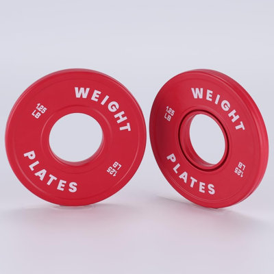 Aptliton 1.25LB Fractional Olympic Plates, Rubber Coated 2" Weight Plates, Pair
