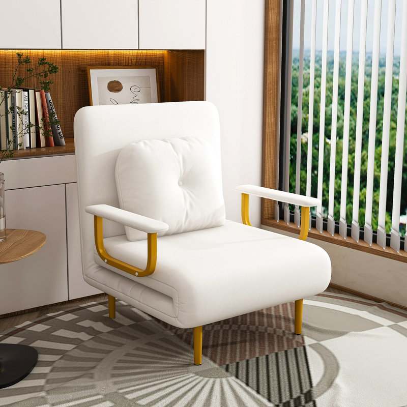 Fauteuil convertible 3-en-1 pliant pour canapé-lit - Dossier réglable à 5 positions avec coussin, canapé-lit peu encombrant pour le salon, la chambre à coucher et le bureau
