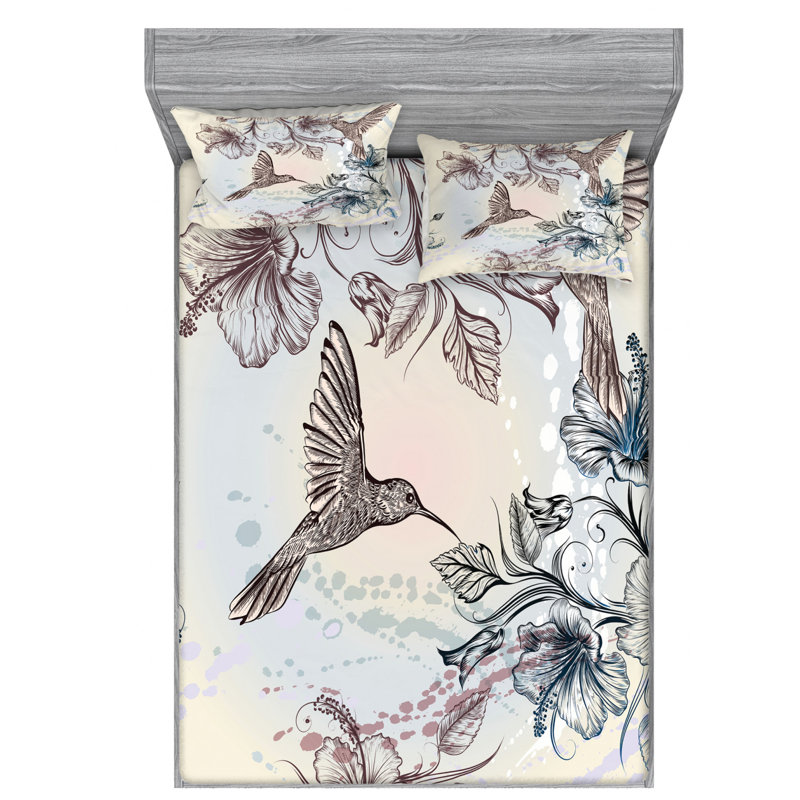 Microfiber Sheet Set, Full Sheet Set with Fitted Sheet