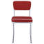 Chaises de salle à manger rétro chromées avec confort rembourré (ensemble de 2)-487848204