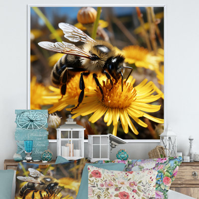 Pollen Fzzy Buzz Bumble Bee - abeille, art mural