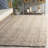 Natural Fiber Handwoven Jute Abstract Rug-811452197