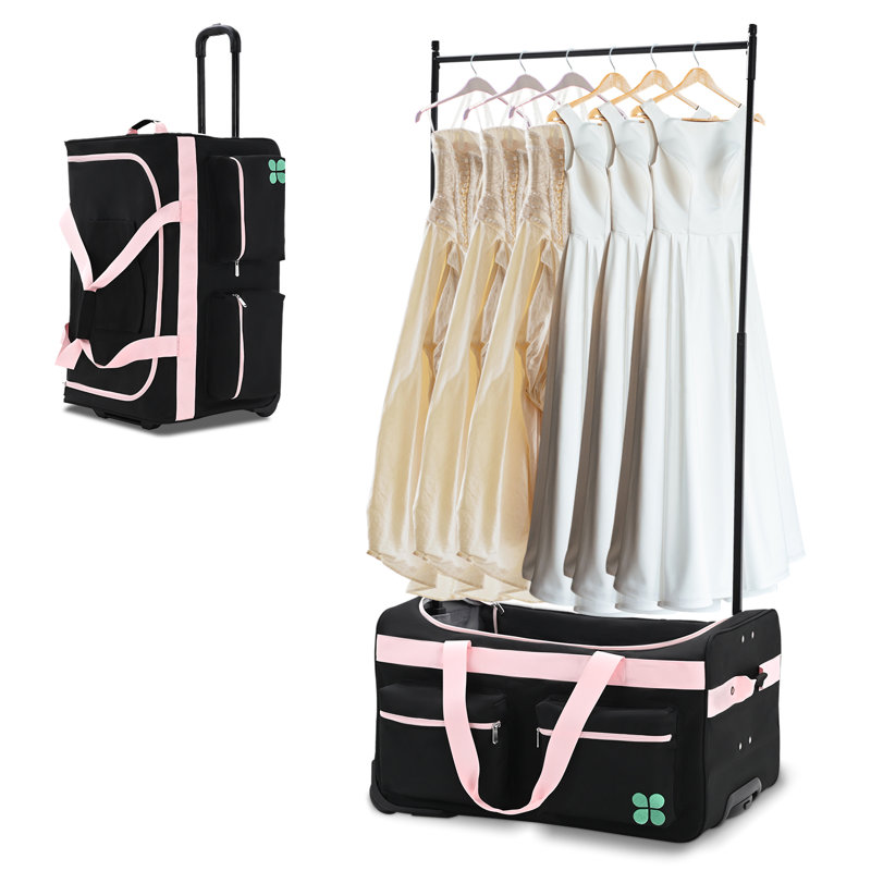 Sac de danse avec porte-vêtements Meliz, 28 po. Costumes de danse, Noir / rose