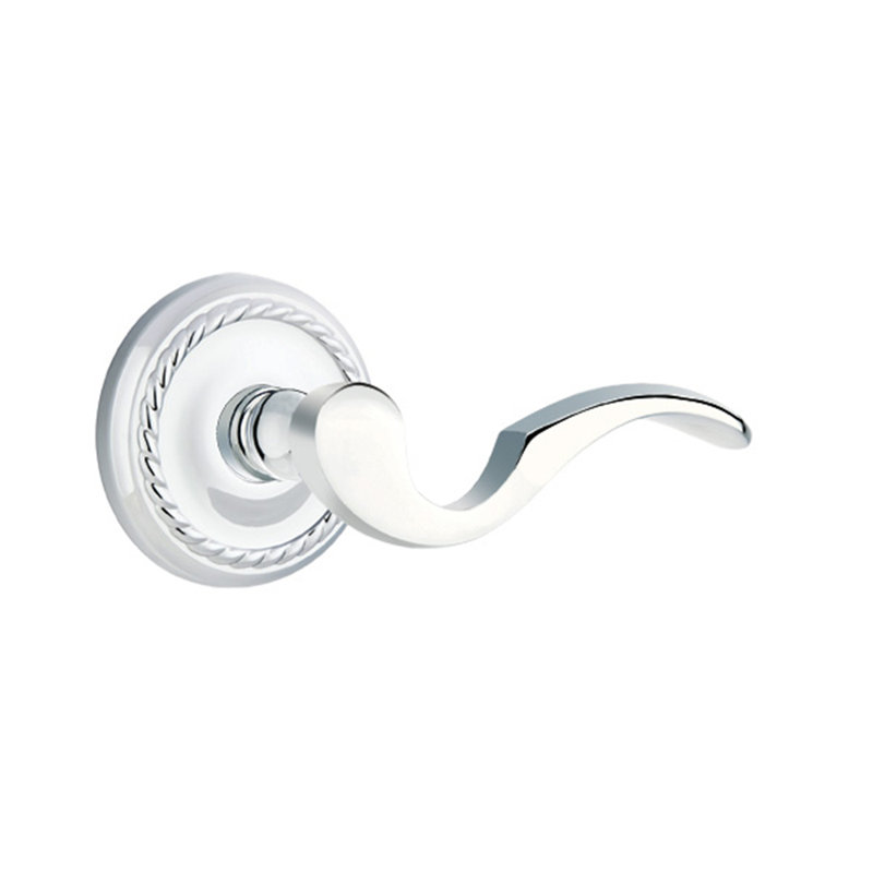 Poignée de porte avec rosette Cortina Passage (Hall & Closet), Droite, Chrome poli