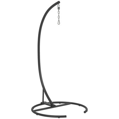 Outdoor Steel Hammock Stand with 330-pound Load Capacity (Only Stand)