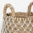 Banana Leaf Handmade String Detail Decorative and Functional Storage Basket with Handles