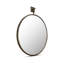 Cameo Mirror Aged Brass