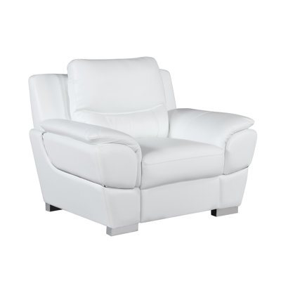 Henton Genuine Leather Armchair by Latitude Run