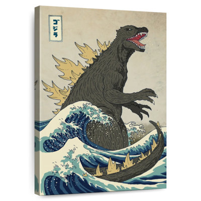 Kelan le grand monstre au large de Kanagawa