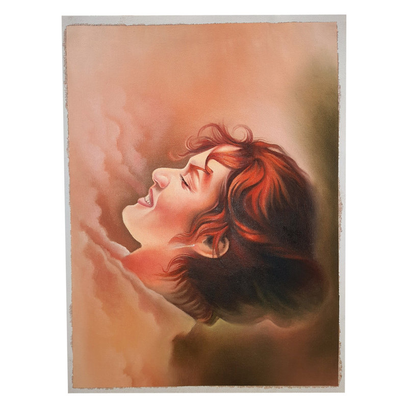 Beau sourire | Huile sur toile | Par Arush Tripathi