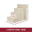 Escalier pour animal en velours pliable à 4 marches avec rangement Trixie, beige-327705299-327705303