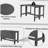 Farmhouse Wood Extendable Dining Table with Drop Leaf -517677275