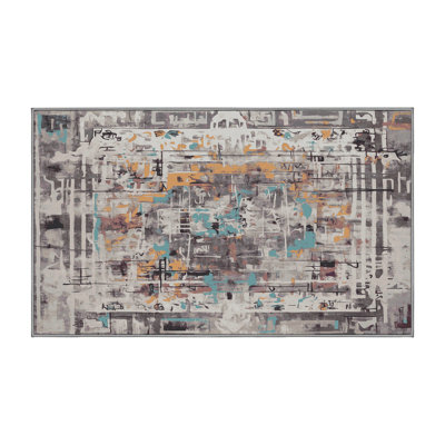 Machine Washable Gray Area Rug
