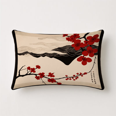 Azure Bloom Indoor And Outdoor Pillow