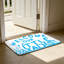 Tapis d'entrée «Welcome Our Little Paradise» sur fond blanc 24 po x 36 po Welcome