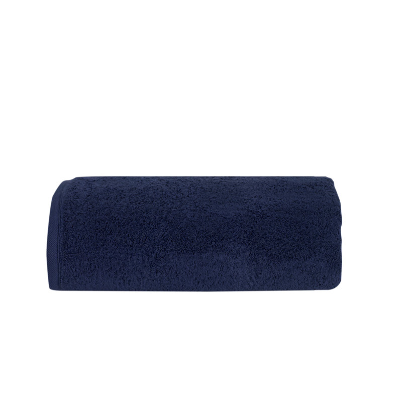 Drap de bain en coton turc Benslimane% 100, Quickdry, Bleu marine