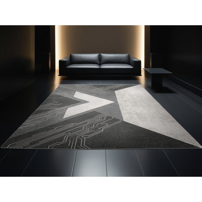 Tapis abstrait moderne et contemporain Orfelinda Ai