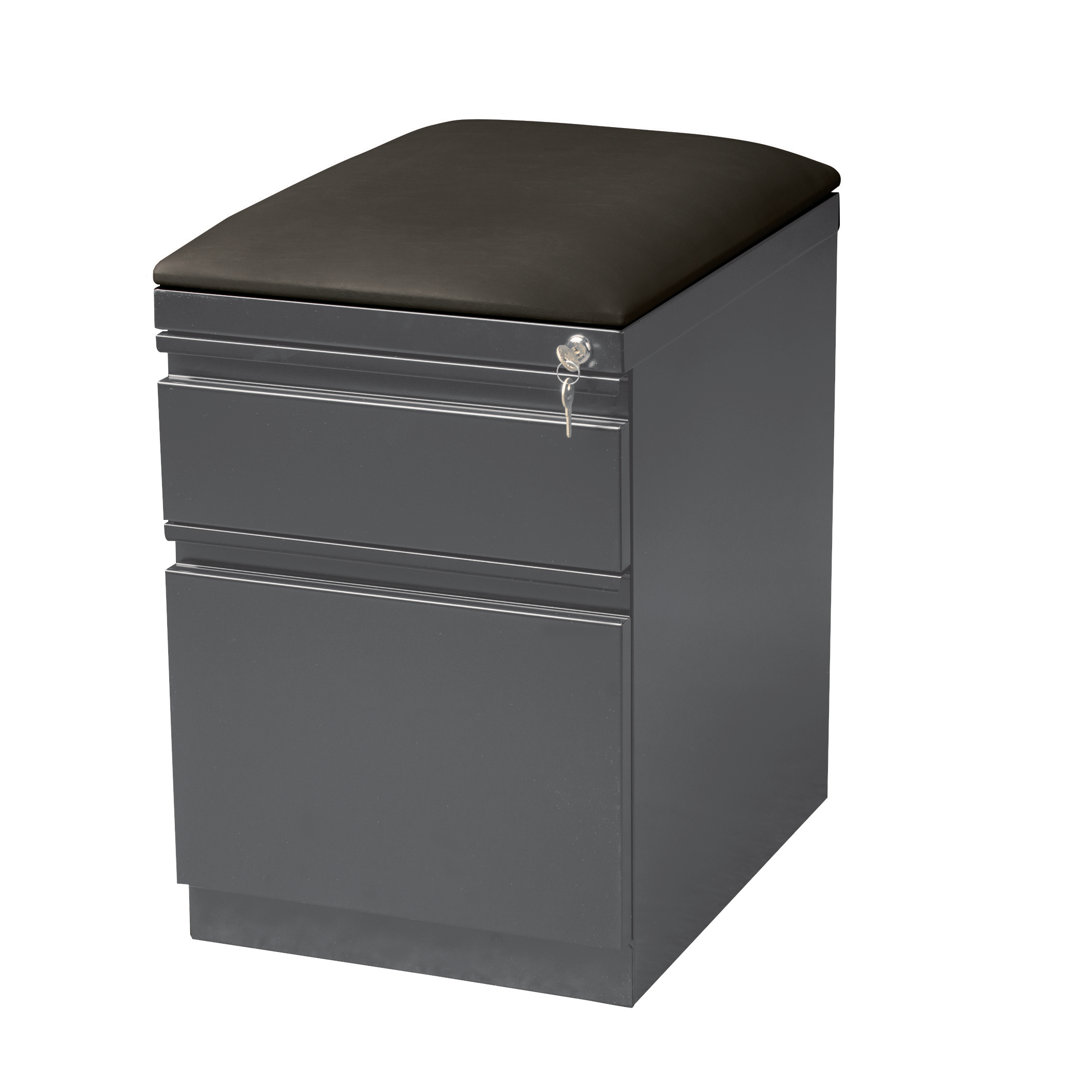 15'' Wide 2 -Drawer Mobile Steel File Cabinet CommClad 