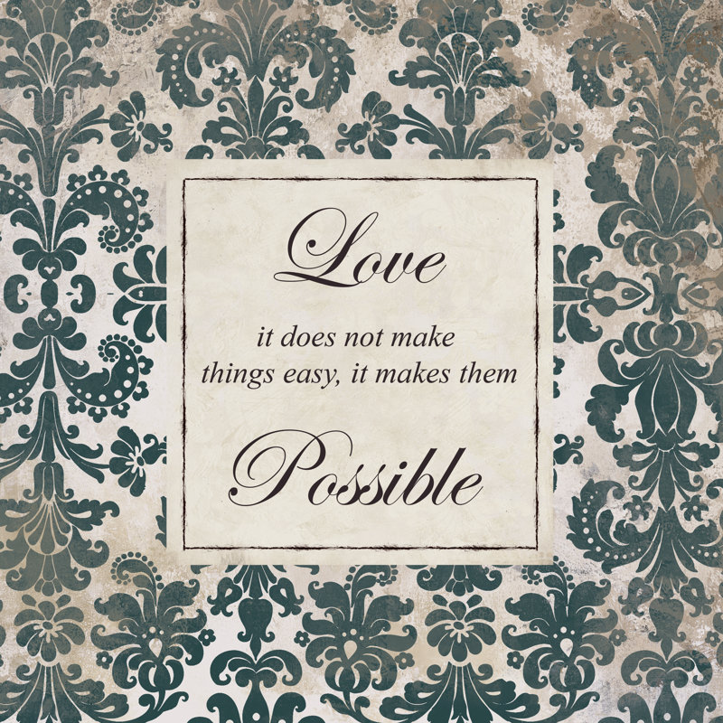 Love Is Possible - Wrapped Canvas Print, 91cm H x 91cm W x 3.8cm D