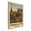 Edinburgh Old Town, Scotland - Castle Skyline And Cobblestone Romance Travel Poster. Giclee Print On Wrapped Canvas. Wall Art, Home Decor - Cities & Towns, Scotland - Wrapped Canvas Print-908210813