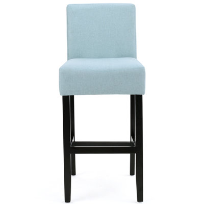 Élégant tabouret de bar en tissu de 30 pouces avec structure en bois massif, ensemble de 2, parfait pour les cuisines modernes et traditionnelles