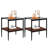 Coffee Table and End tables Set of 3, Tempered Glass Table with MDF layer, Glass-106667874-106667875