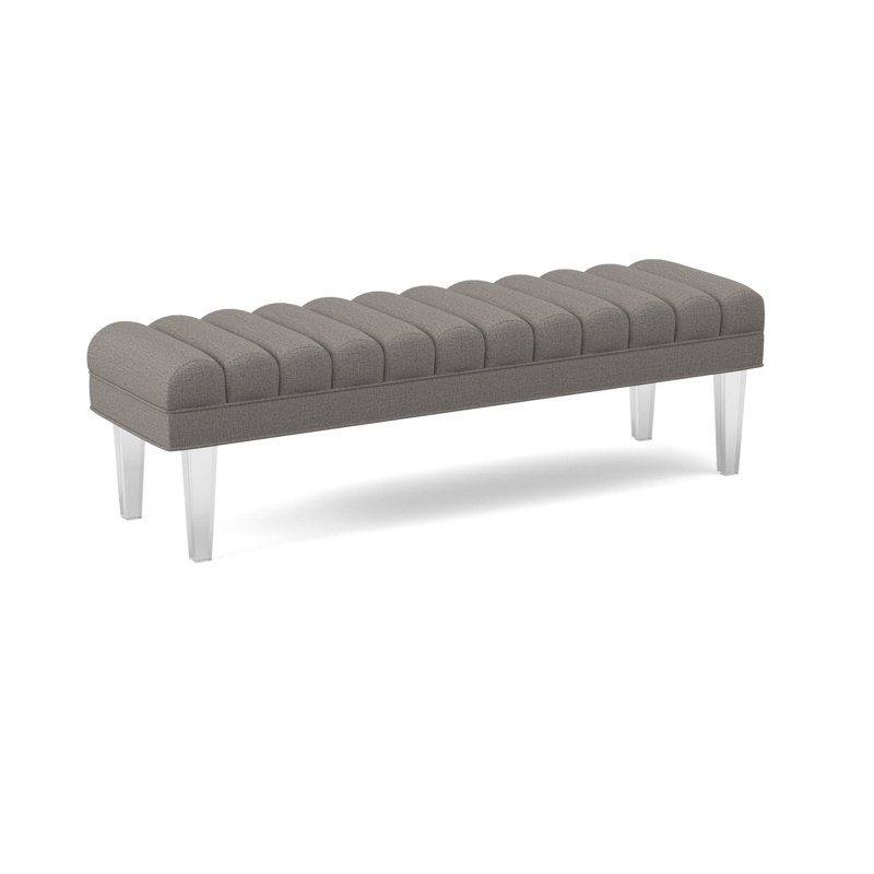 Lana Upholstered Bench, 18" H x 60" W x 18"D, Kinsley Sky Viscose