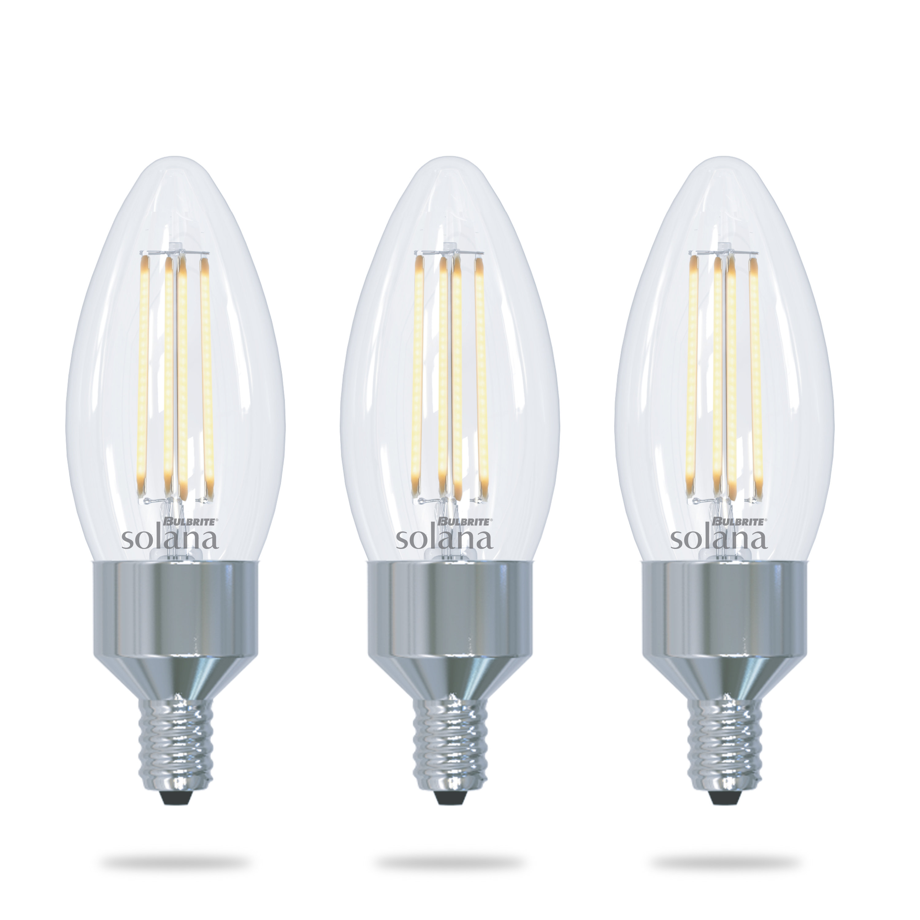 Bulbrite Solana 3-pack 40 Watt Equivalent B11 Smart Wifi Connected 90cri  Chandelier Led Light Bulb | Wayfair
