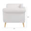 Chaise longue avec accoudoirs à volutes
