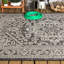 Tapis intérieur / extérieur gris / noir Moten-1027743436