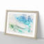 Within The Wave In Blue & Green Watercolour - Picture Frame Graphic Art-56881998-56881995
