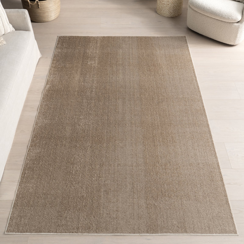 Argelia Solid Machine Washable Area Rug, Runner 2'6" x 8'