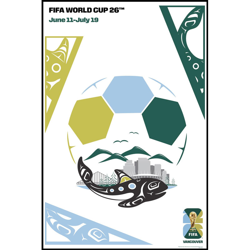 "Vancouver City Edition" 13 x 19, plaque 2026 sous licence officielle, affiche de la Coupe du Monde de la Fifa, art mural 13 x 19 par 