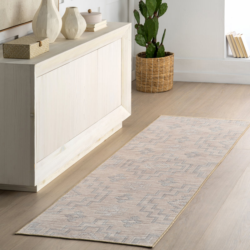 Avni SpinClean Southwestern Machine Washable Area Rug, Runner 2'8" x 8'