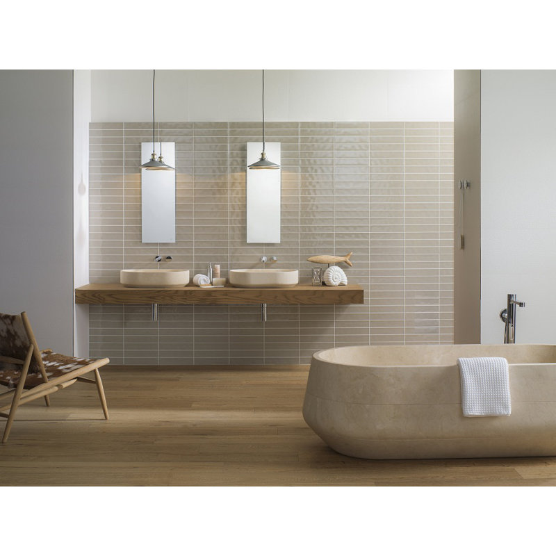 Smart Line Flat Beveled Wall Mirror, 19.69" x 39.38"