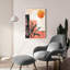 «Moon Midcentury Original Exclusive Geometric Moon And Sun 2» par Momart 24 po x 36 po-1125549399
