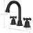 2-handle Bathroom Faucet with Drain Assembly