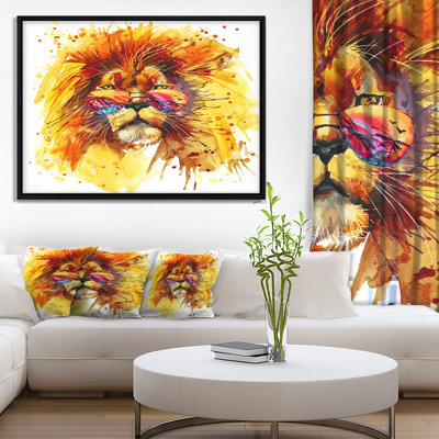 Animal, le roi qui regarde - Reproduction d'art
