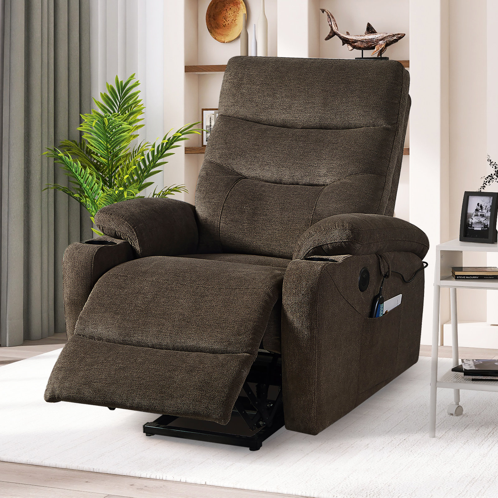 Power reclining 2025 heated massage chair