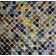 LEED Amber 0.75" x 0.75" Glass Mosaic Tile in Purple Blue