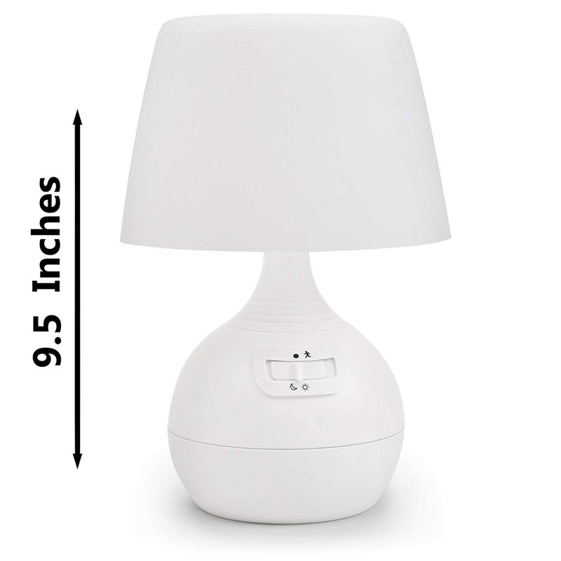 White Cordless Adjustable LED Motion Sensing Table Lamp