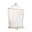 Hamac 74 po en corde de macramé avec barres en bois