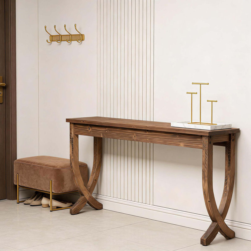 Rustic Entryway Console Table with Farmhouse Charm