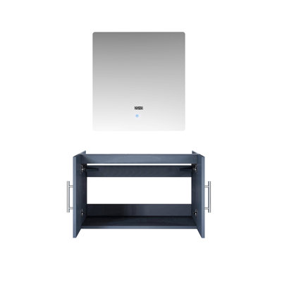 Meuble-lavabo gris foncé l 30 po x P 22 po et miroir DEL de 30 po